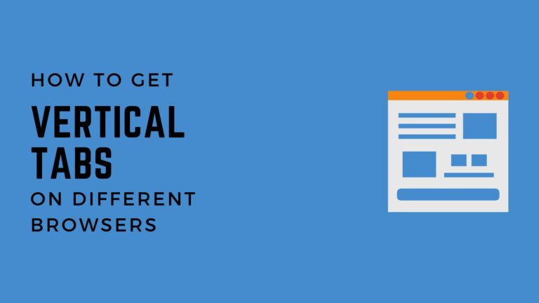 Get Vertical Tabs On Different Browsers