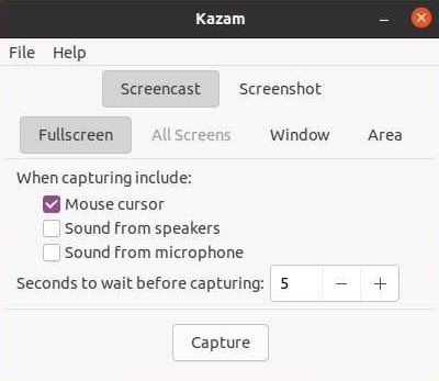 Screen Recorder For Ubuntu (Kazam)