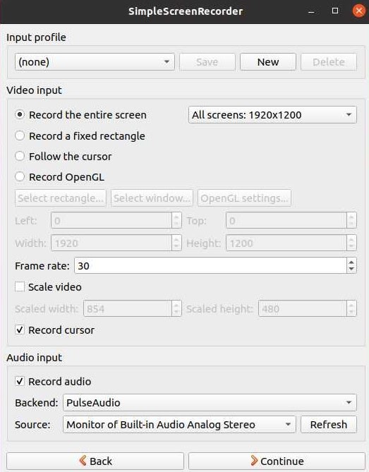 Screen Recorder For Ubuntu (Simple Screen Recorder)